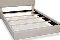 Lucy Taupe Uph Platform Bed