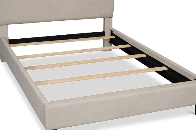 Lucy Taupe Uph Platform Bed