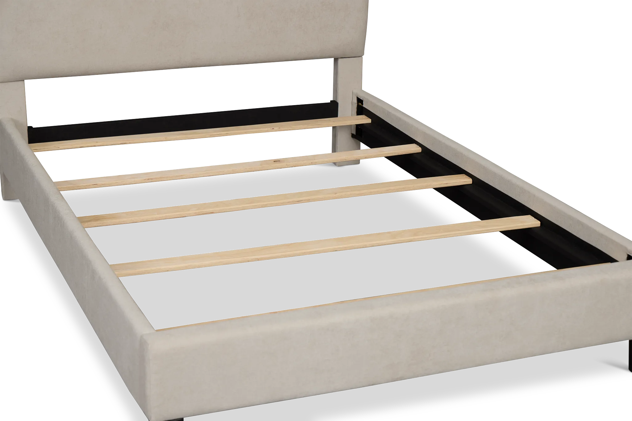Lucy Taupe Uph Platform Bed