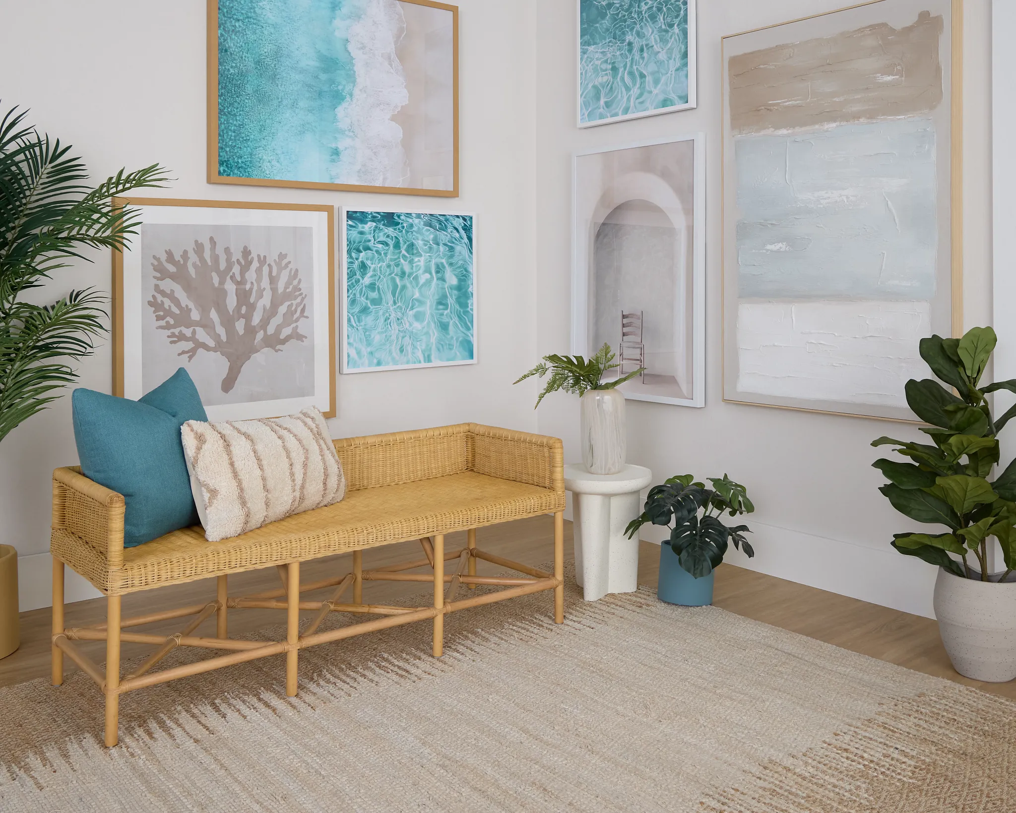 Banzai Light Tone Woven Bench