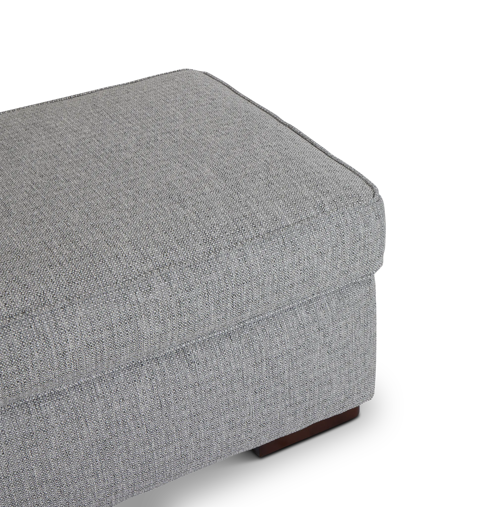 Austin Gray Fabric Ottoman