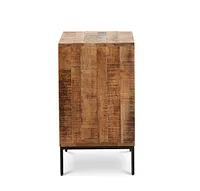 Zane Black Slate Two-door Cabinet