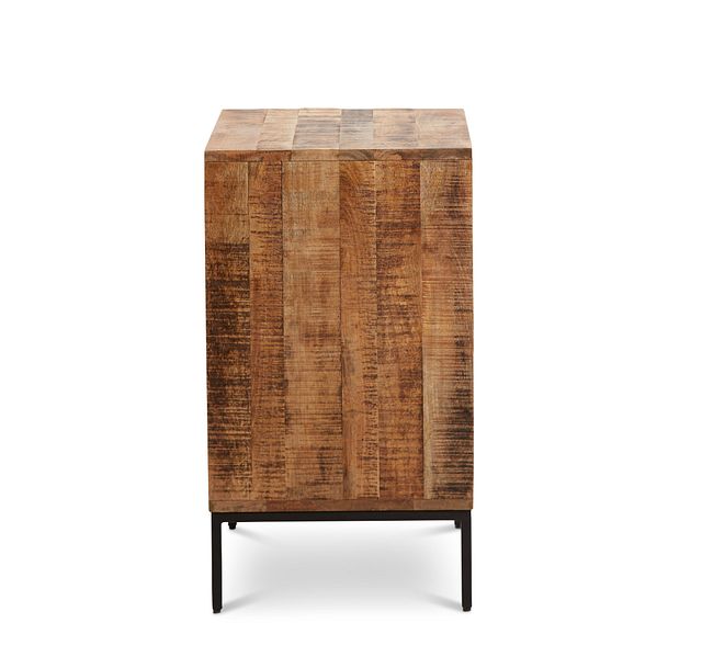 Zane Black Slate Two-door Cabinet