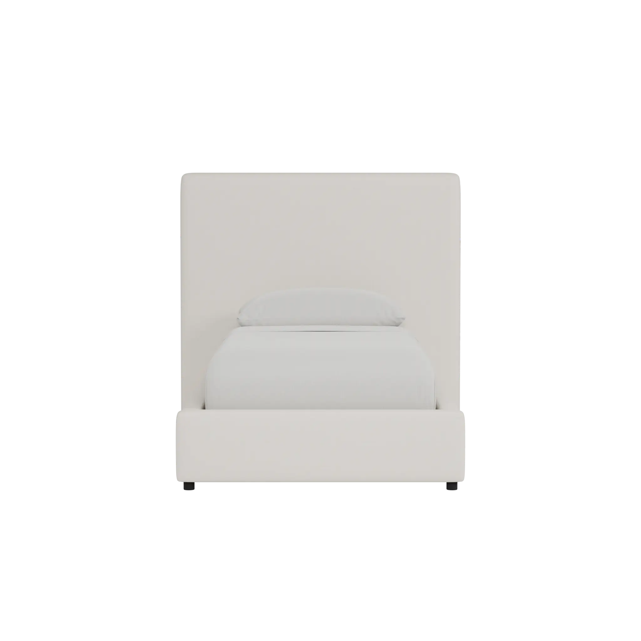 Grayton Merino Light Beige 54" Upholstered Platform Bed Grayton Merino Light Beige 54" Upholstered Platform Bed