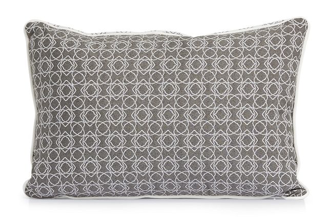 Valley Gray 13" Indoor/outdoor Rectangular Accent Pillow