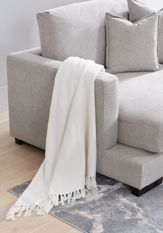 Ames White Throw