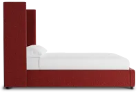 Captiva Elite Red 60" Upholstered Shelter Bed