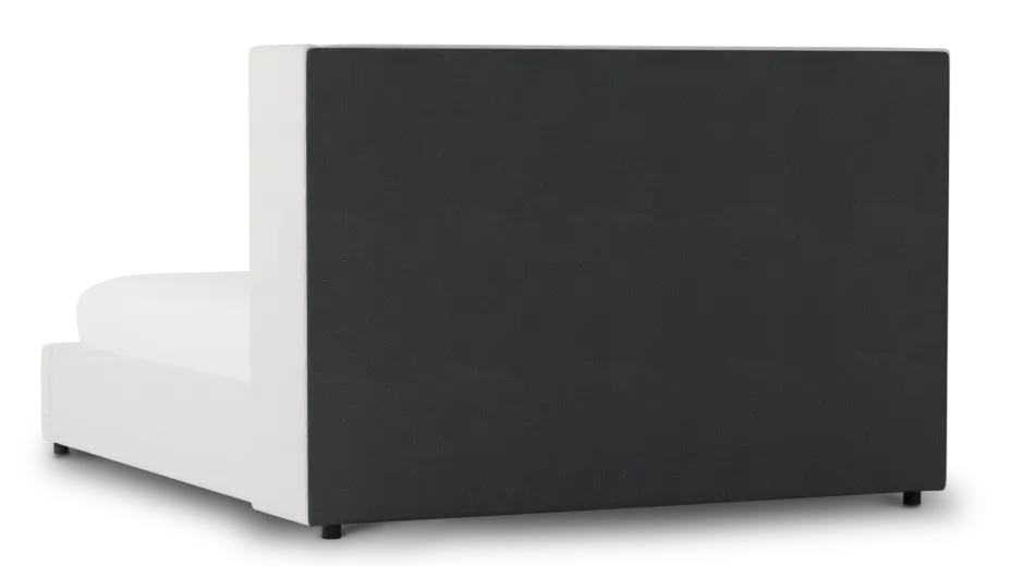 Captiva Linen Light Beige 48" Upholstered Shelter Bed Captiva Linen Light Beige 48" Upholstered Shelter Bed