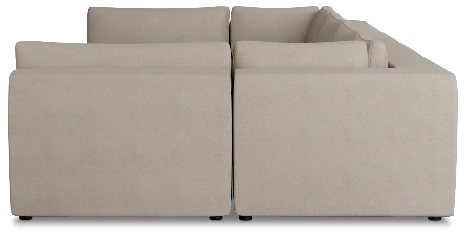 Destin Sutton Beige Fabric 8-piece Pit Sectional Destin Sutton Beige Fabric 8-piece Pit Sectional