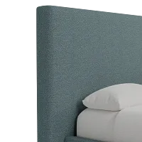 Grayton Sutton Blue 54" Upholstered Platform Bed