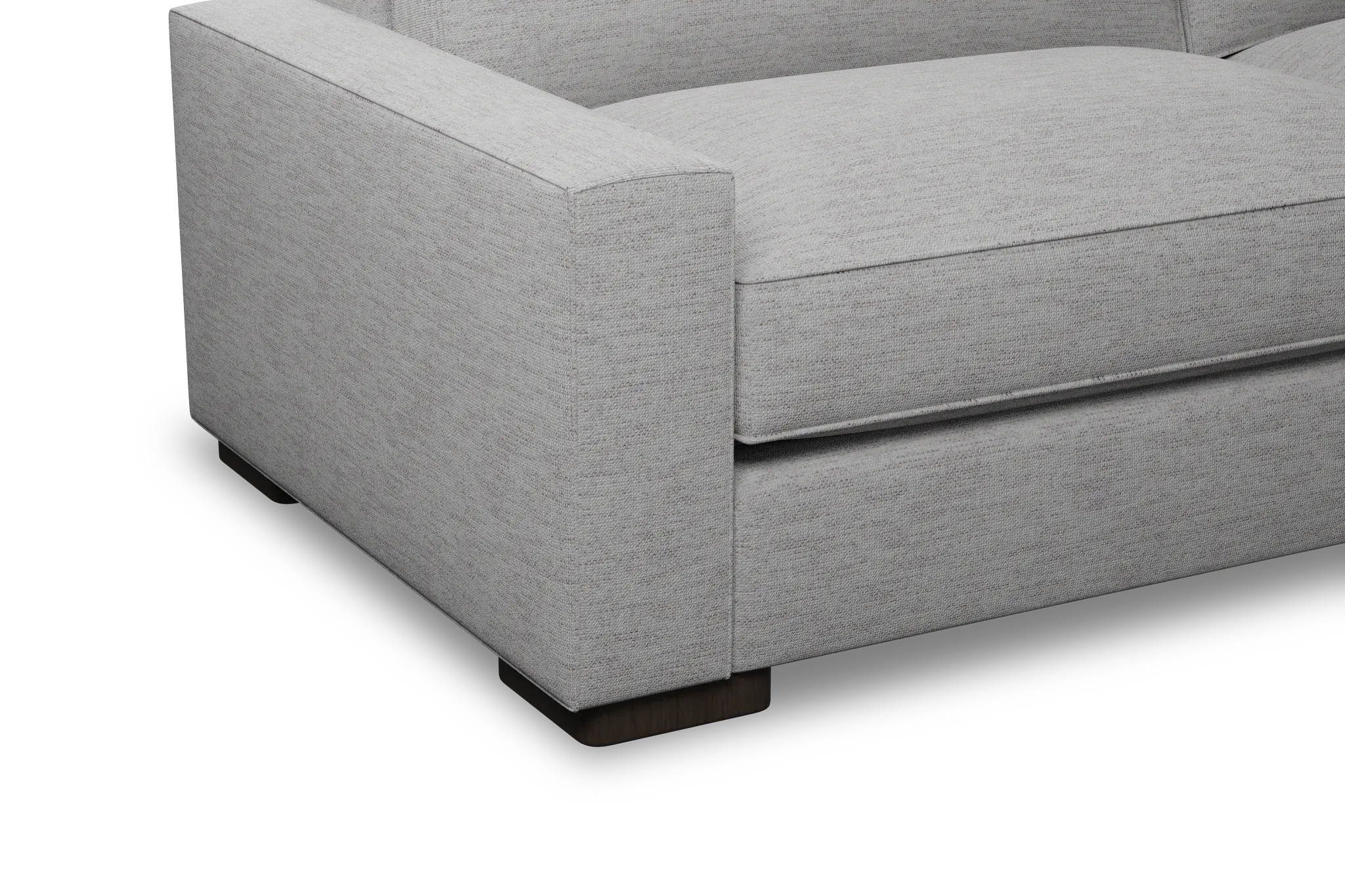 Edgewater Maguire Gray 96" Sofa W/ 2 Cushions