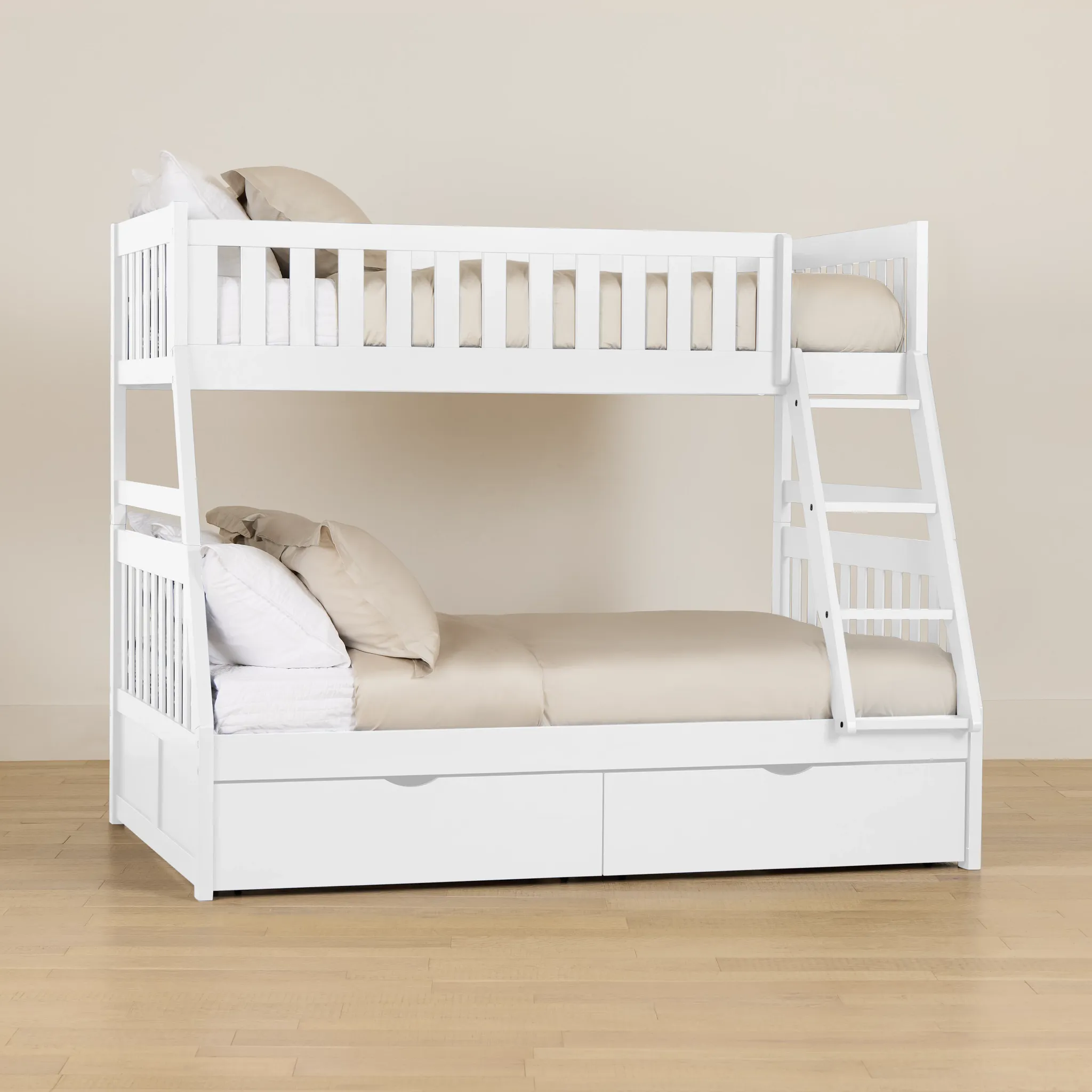 Charleston White Storage Bunk Bed