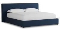 Grayton Peyton Dark Blue 44" Upholstered Platform Bed