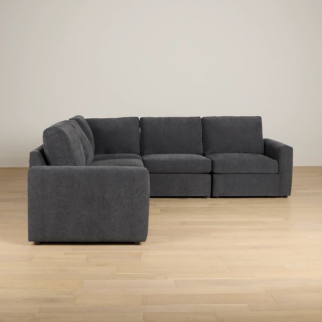 Citymod Dark Gray Fabric Small Two-arm Sectional