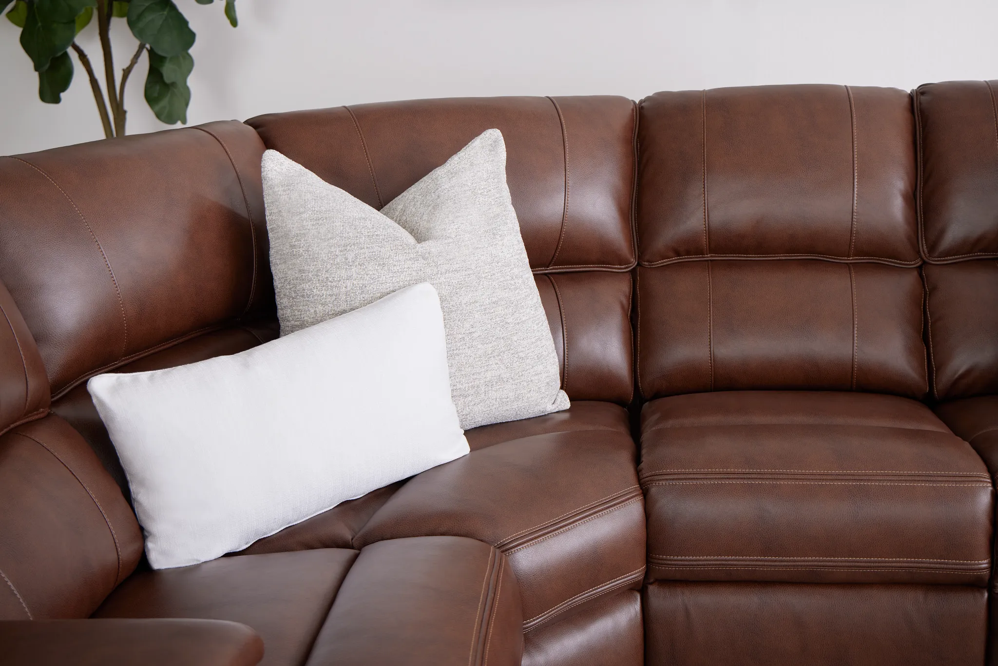 Zeke White Lumbar Accent Pillow