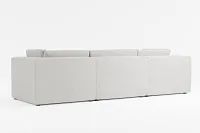 Destin Maguire Gray Fabric 4-piece Modular Sectional
