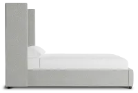 Captiva Sutton Gray 60" Upholstered Shelter Bed