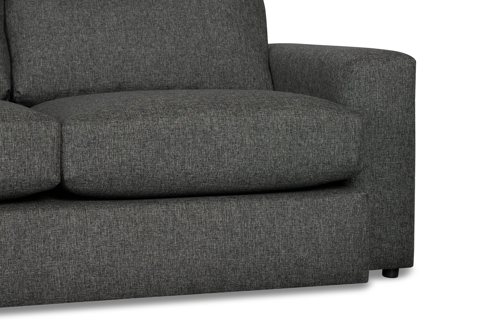 Brantley Dark Gray Fabric Small Left Chaise Sectional Brantley Dark Gray Fabric Small Left Chaise Sectional