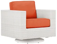 Biscayne Orange Swivel Chair