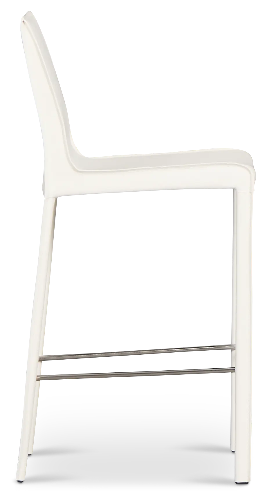 Lagos White 27" Upholstered Barstool Lagos White 27" Upholstered Barstool