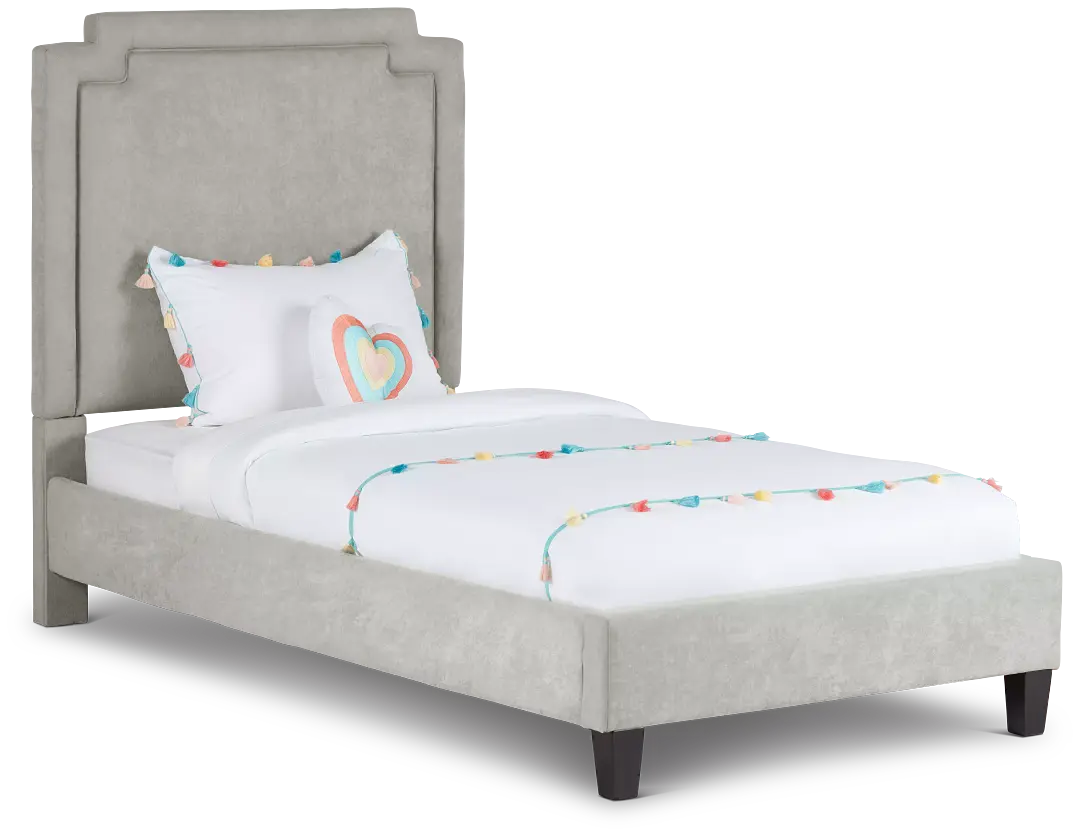 Whitney Taupe Uph Platform Bed Whitney Taupe Uph Platform Bed