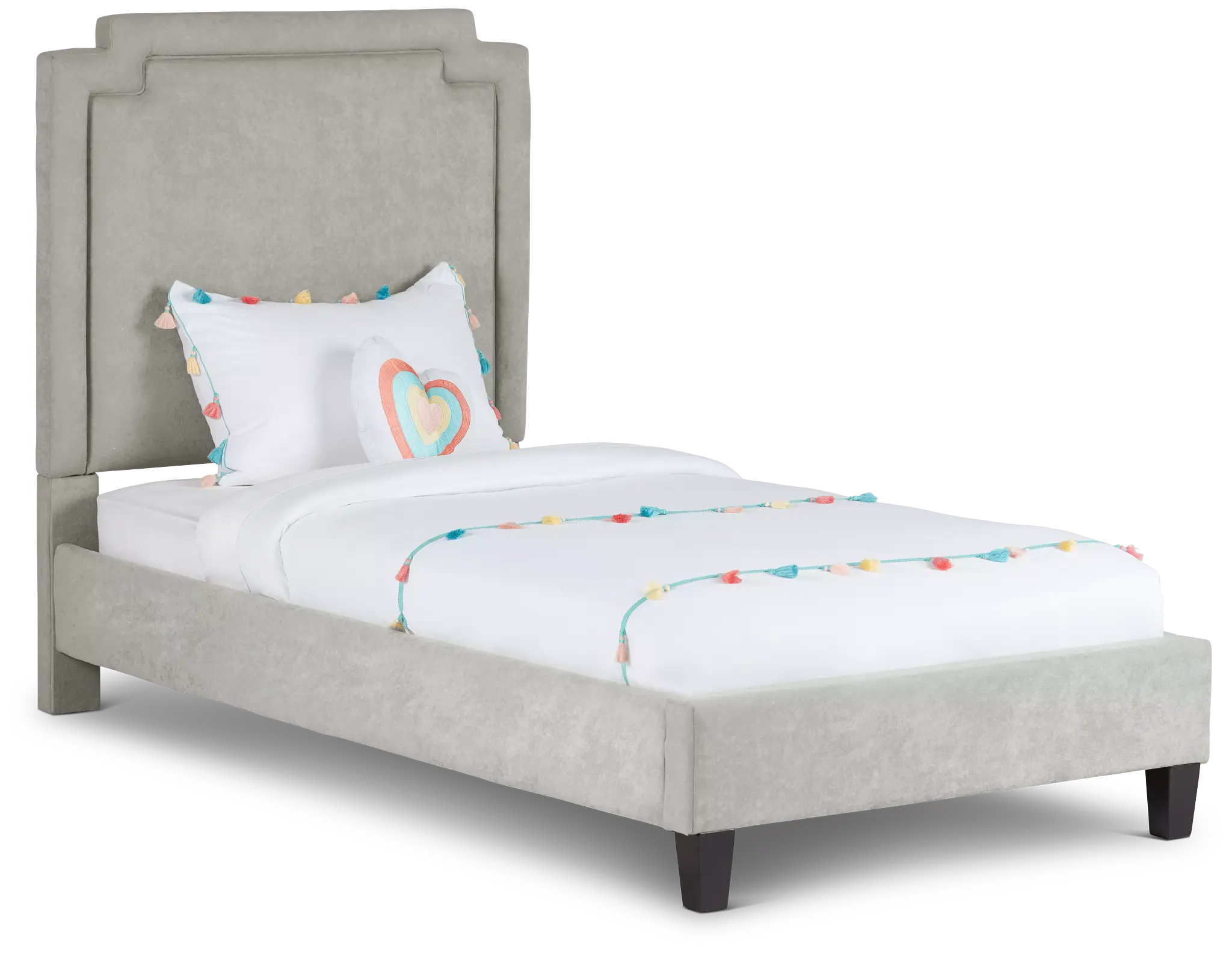 Whitney Taupe Uph Platform Bed Whitney Taupe Uph Platform Bed