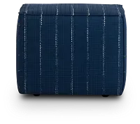 Carlo Dark Blue Indoor/outdoor Accent Ottoman