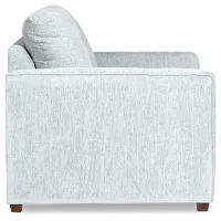 Shore Light Blue Fabric Loveseat