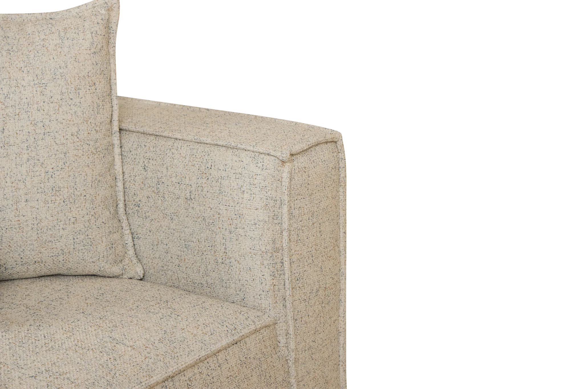 Tatum Beige Fabric 3-piece Modular Sofa