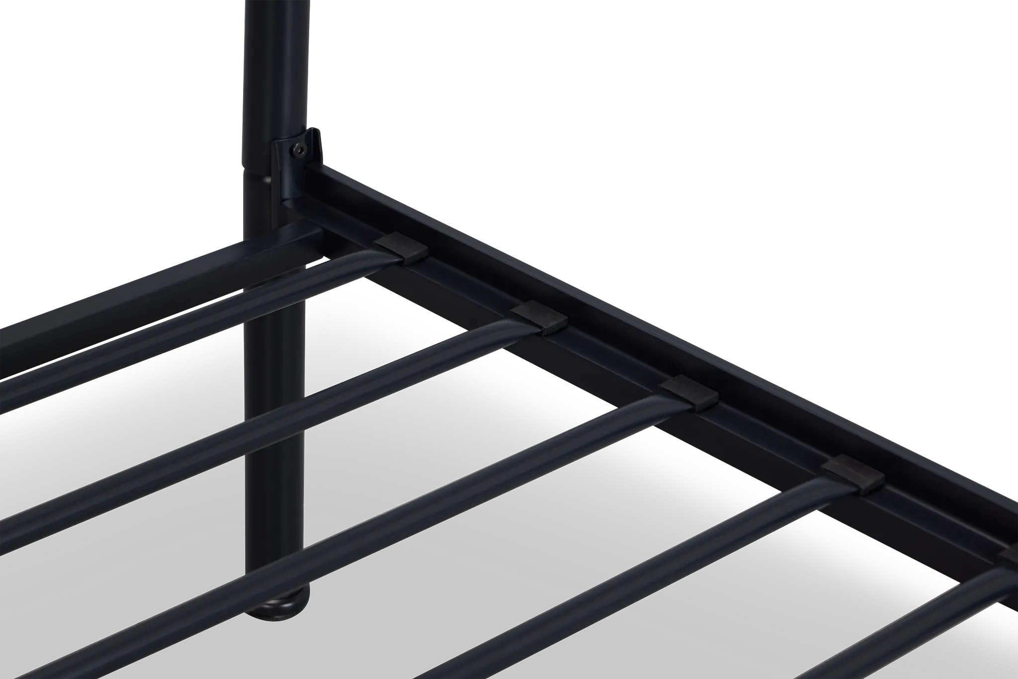 Rory Black Metal Panel Bed