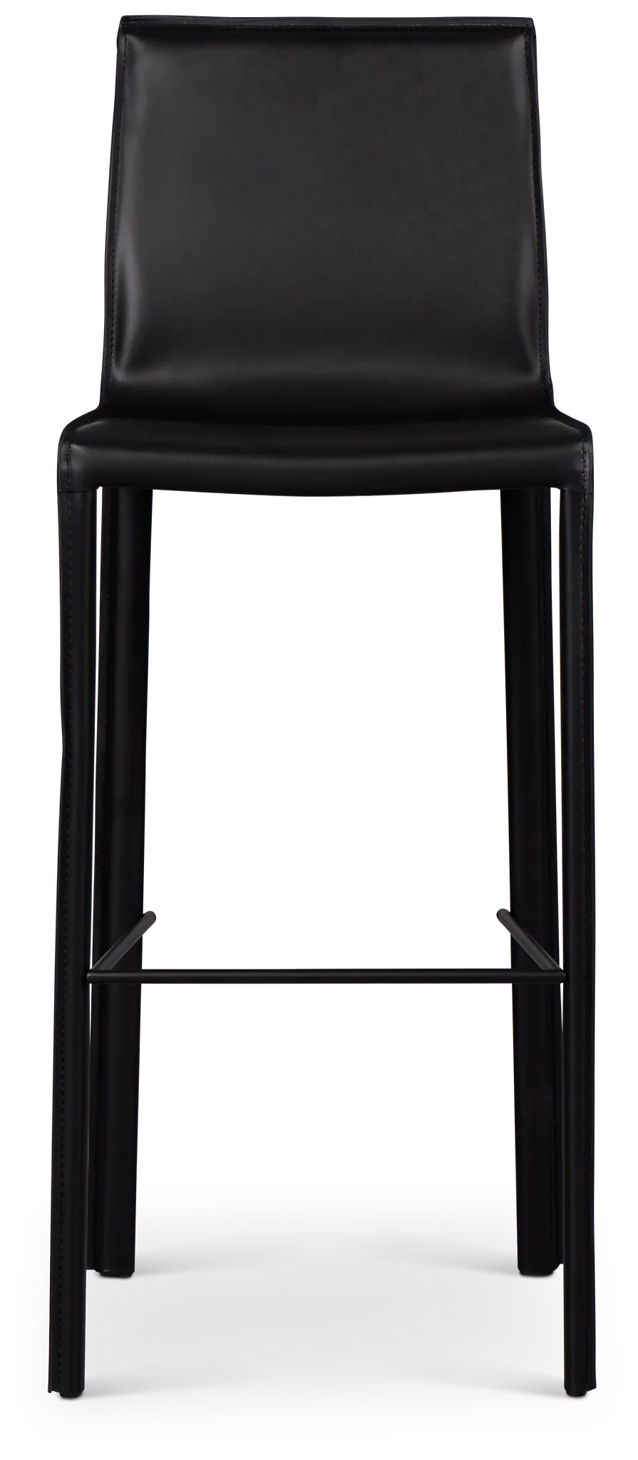 Lugo Black 30" Upholstered Barstool