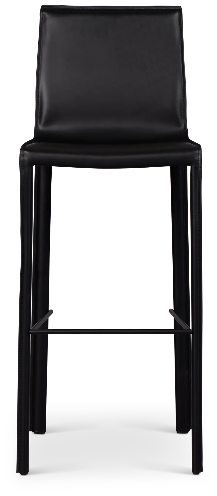 Lugo Black 30" Upholstered Barstool Lugo Black 30" Upholstered Barstool