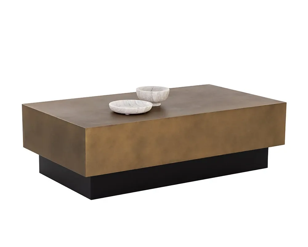 Levin Brown Rectangular Coffee Table