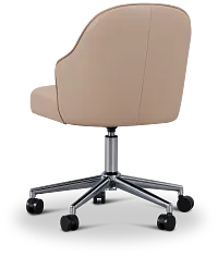 Paige Beige Swivel Desk Chair