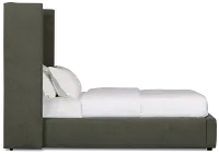 Captiva Sutton Green 60" Upholstered Shelter Bed