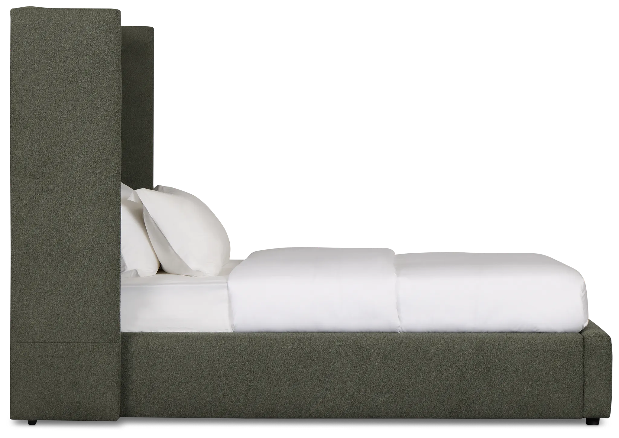 Captiva Sutton Green 60" Upholstered Shelter Bed