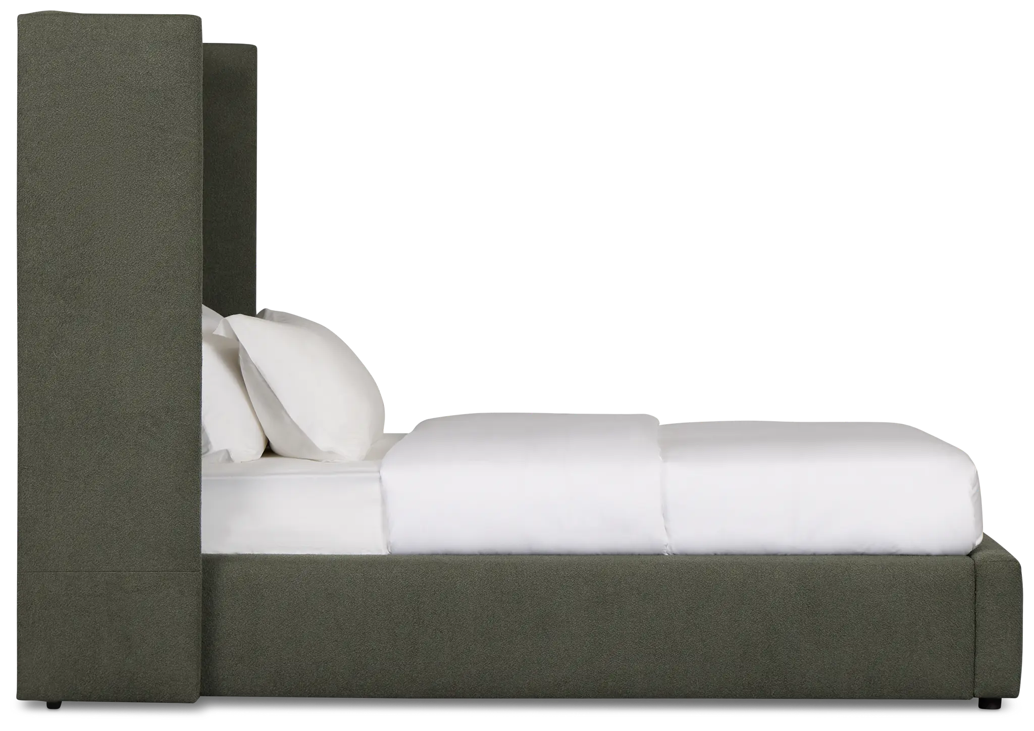 Captiva Sutton Green 60" Upholstered Shelter Bed Captiva Sutton Green 60" Upholstered Shelter Bed