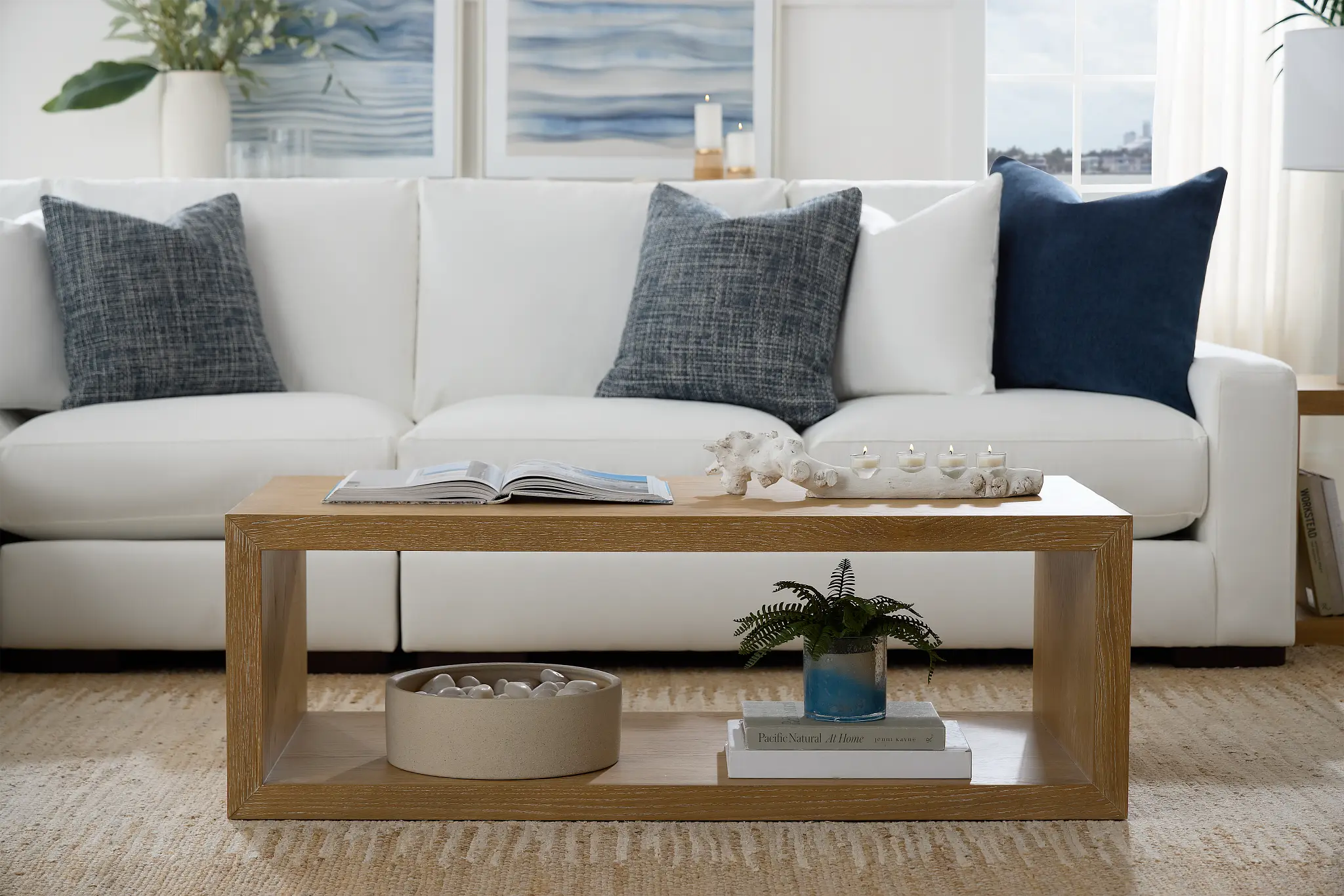 Nantucket Light Tone Open Coffee Table Nantucket Light Tone Open Coffee Table