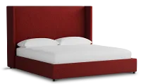 Captiva Elite Red 60" Upholstered Shelter Bed