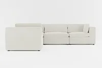 Destin Elite Ivory Fabric 5-piece Modular Sectional