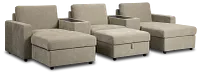 Addie Gray Fabric 6-piece Home Theater With Storage Consoles