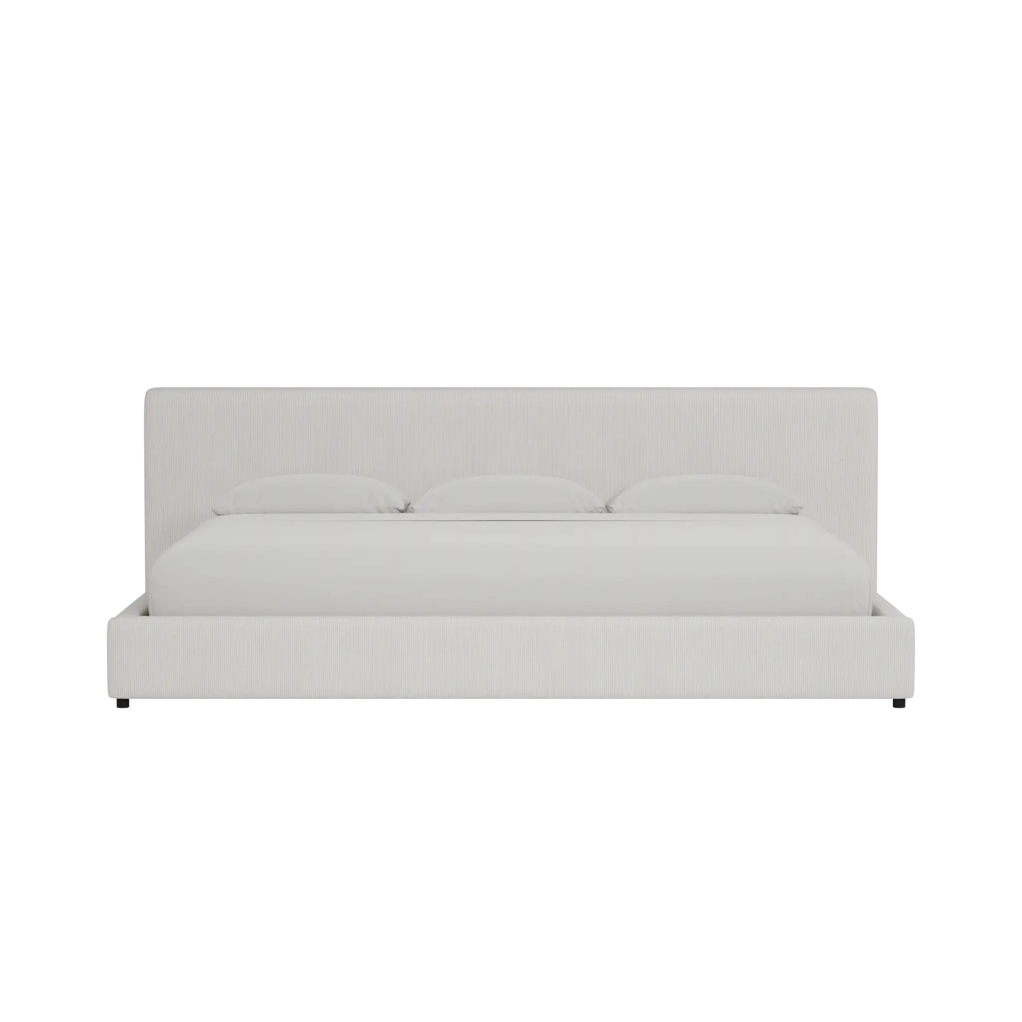 Grayton Lucy Light Beige 44" Upholstered Platform Bed Grayton Lucy Light Beige 44" Upholstered Platform Bed