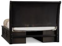 Galveston Dark Tone Sleigh Storage Bed