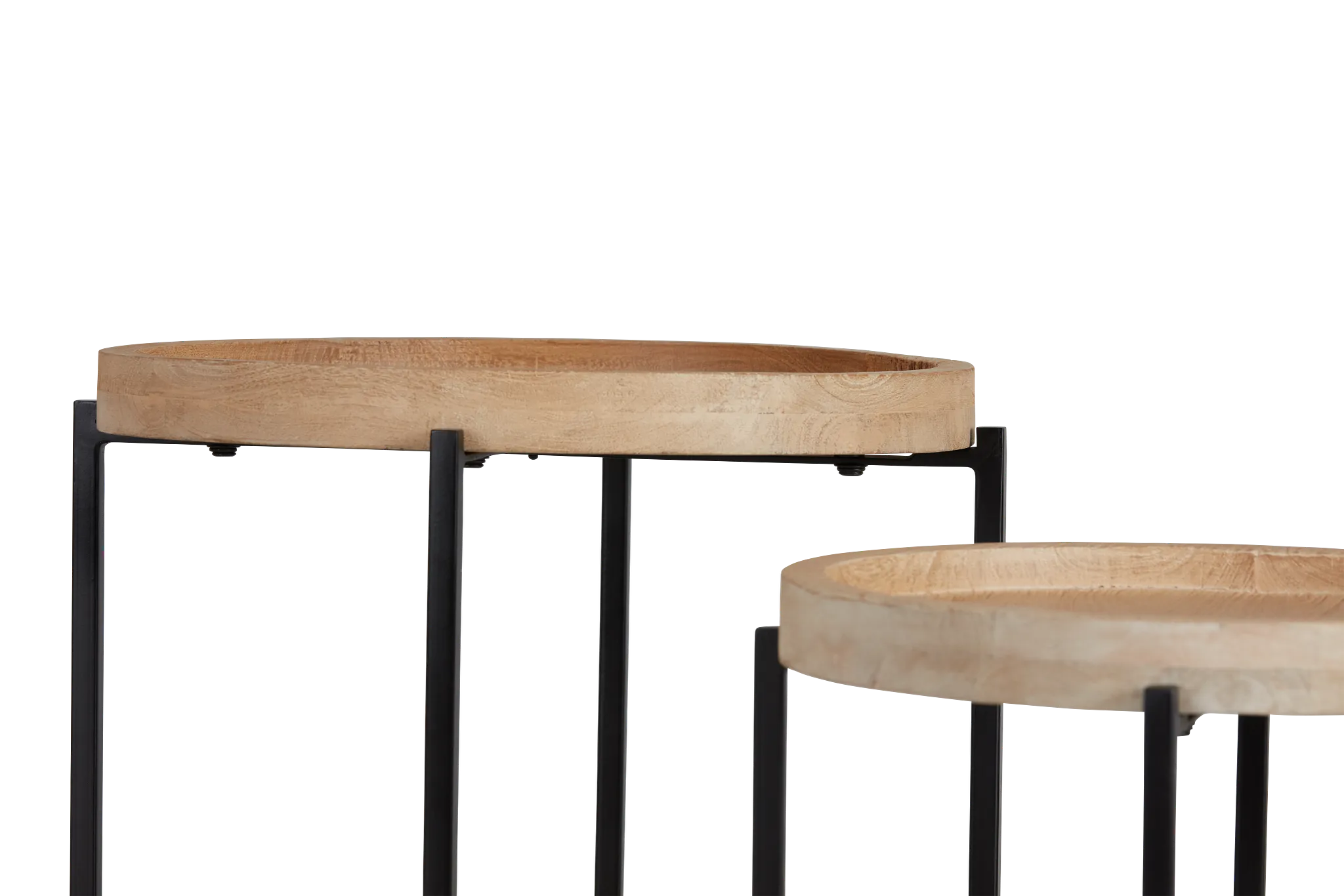 Farida Wood Set Of 2 Accent Table