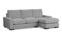 Edgewater Suave Gray Right Chaise Sectional