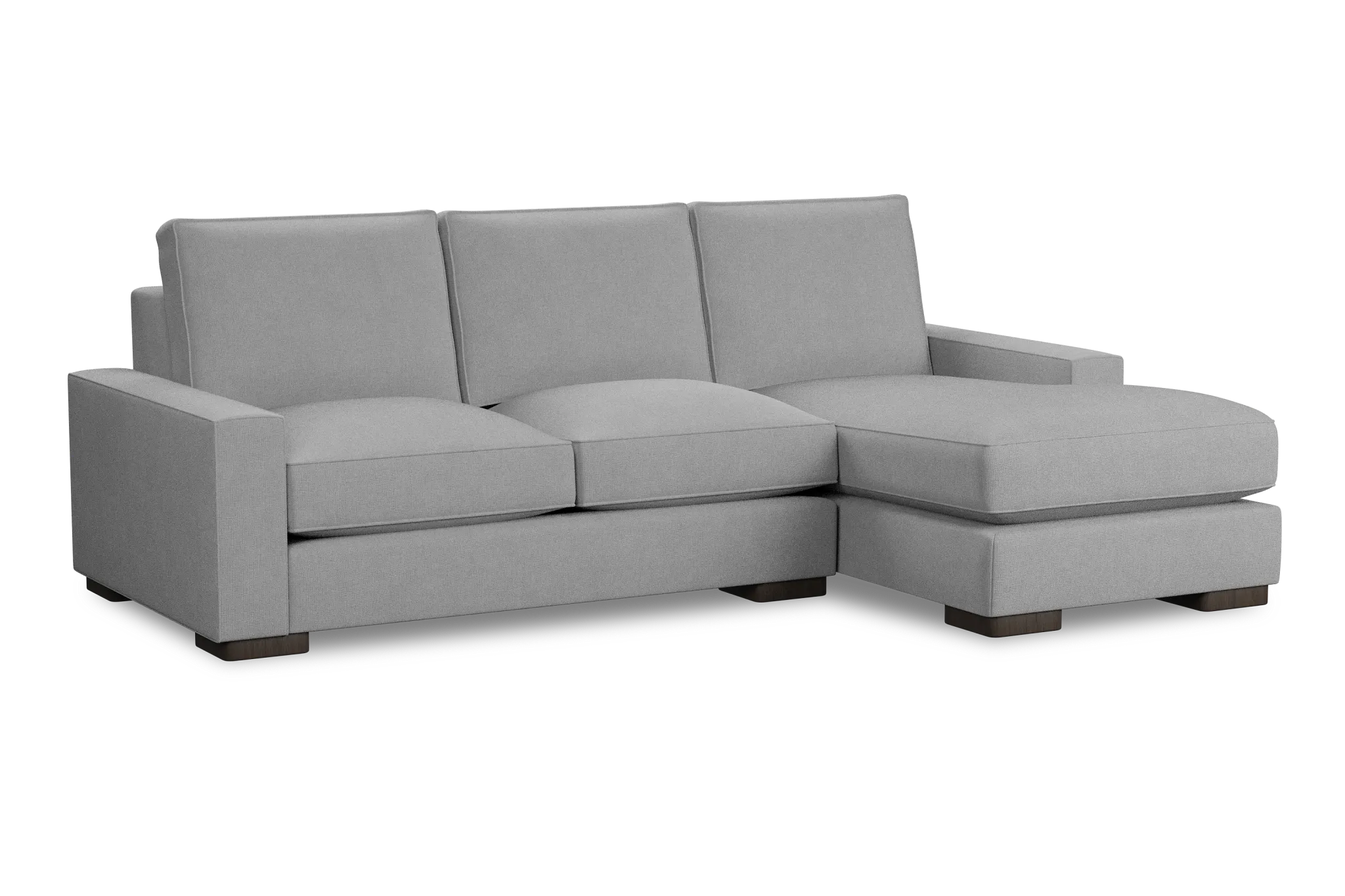 Edgewater Suave Gray Right Chaise Sectional