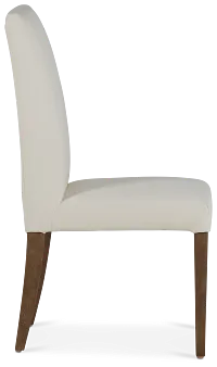Destination Light Gray Short Slipcover Chair With Medium-tone Leg