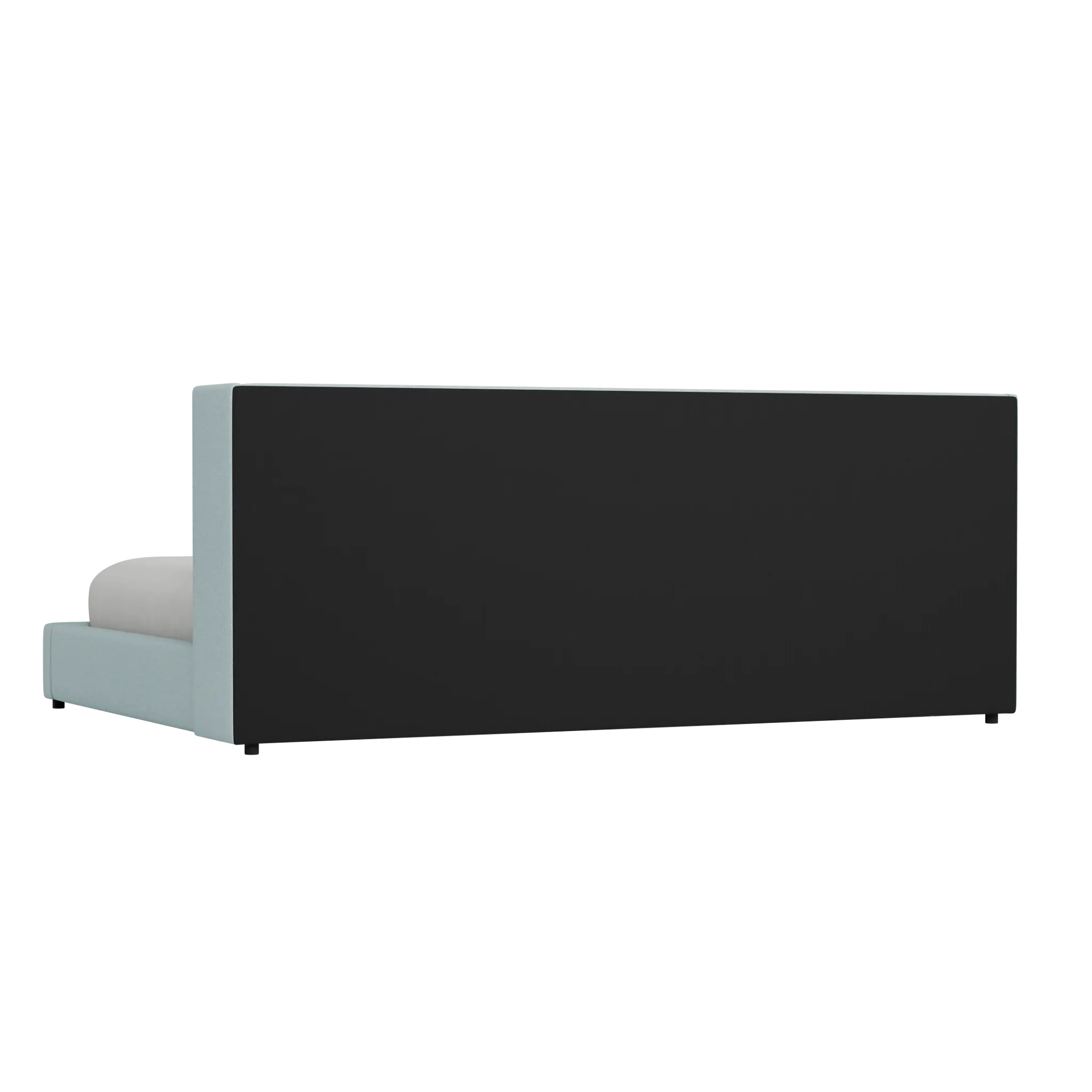 Captiva Elite Light Blue 48" Upholstered Shelter Bed Captiva Elite Light Blue 48" Upholstered Shelter Bed