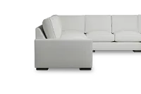 Edgewater Revenue White Large Right Chaise Sectional