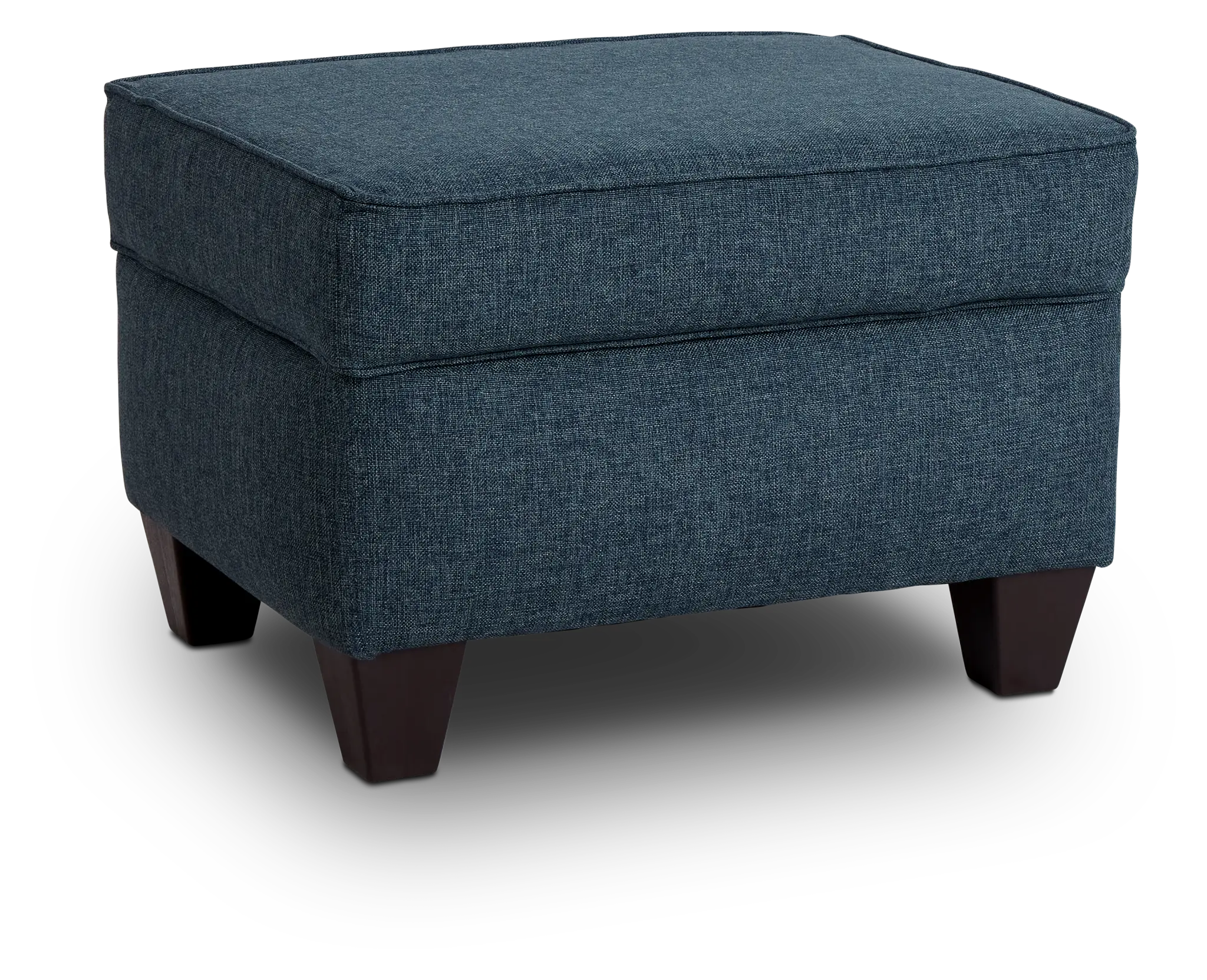 Cameron Blue Fabric Ottoman Cameron Blue Fabric Ottoman